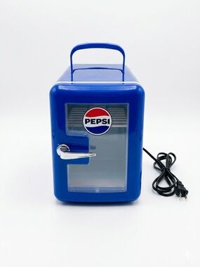 Pepsi 6-Can Portable Mini Fridge Cooler (Model MIS133PEP) - Retro Blue Personal